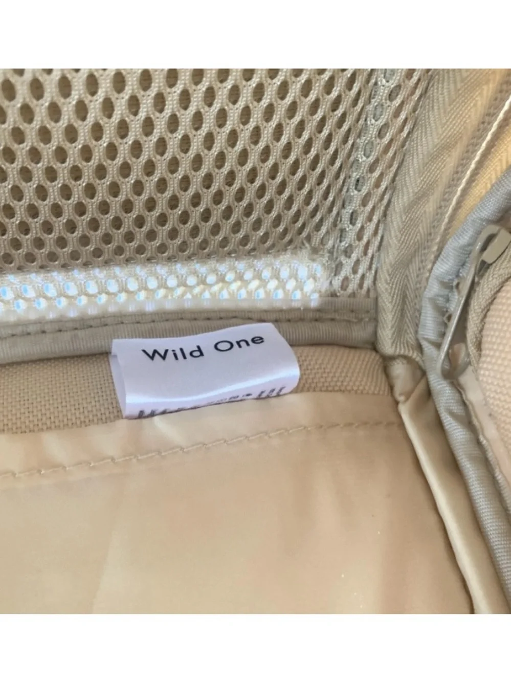 Wild One Beige Pet Carrier Soft Sided Dog Travel Bag Airline Compliant